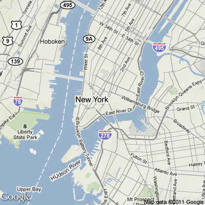 Manhattan Terrain Map