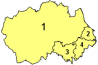 County Durham UK locator map