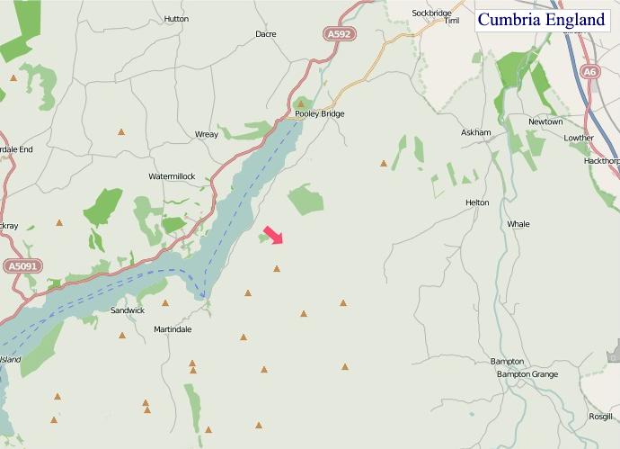 Large detailed Cumbria England map