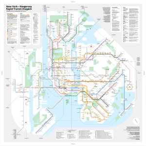 New York City NYC Metro Transit Map 2023