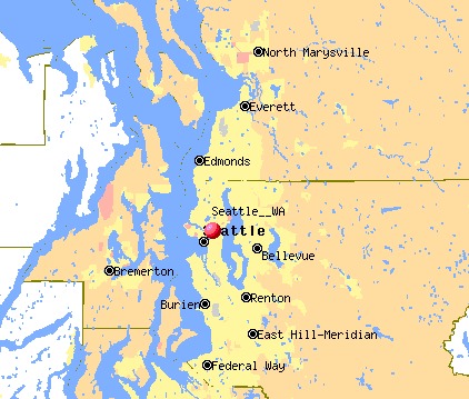 Seattle Washington Map