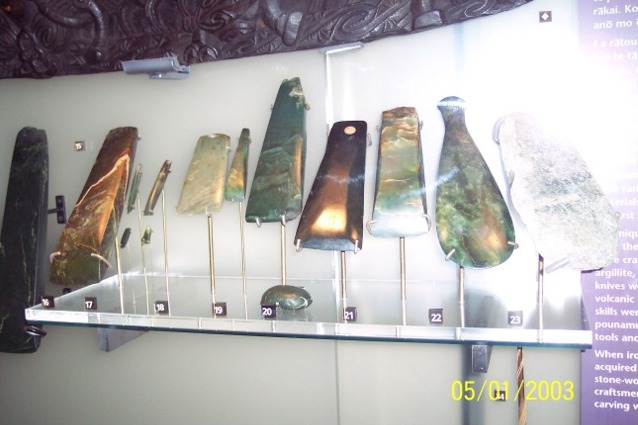 Maori Greenstone Artefacts - Auckland War Memorial Museum