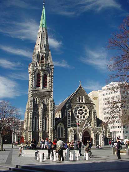 Christ Church Cathedral Photograph - Christchurch New Zealand