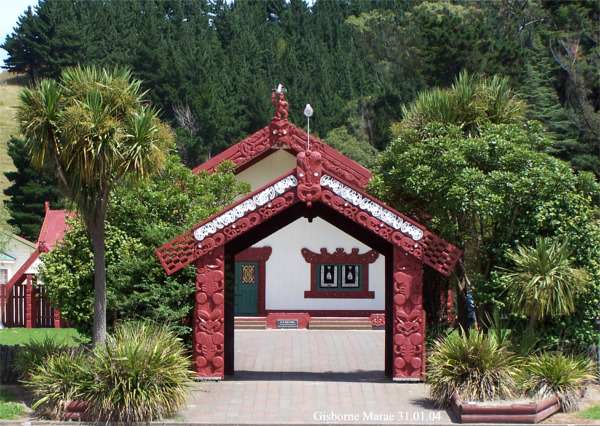 Maori Marae in Gisborne New Zealand