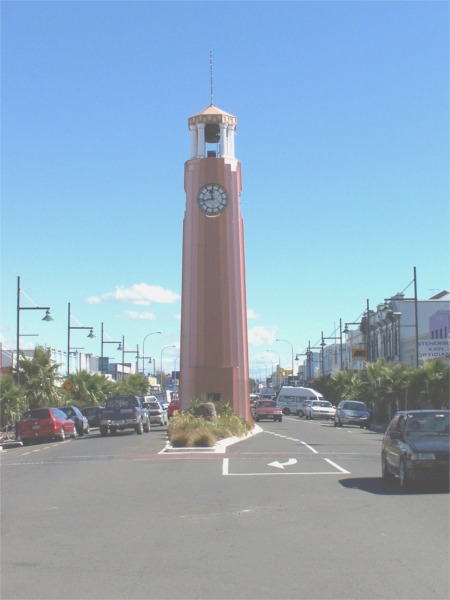 Gisborne New Zealand Clock Tower on Gladstone Road