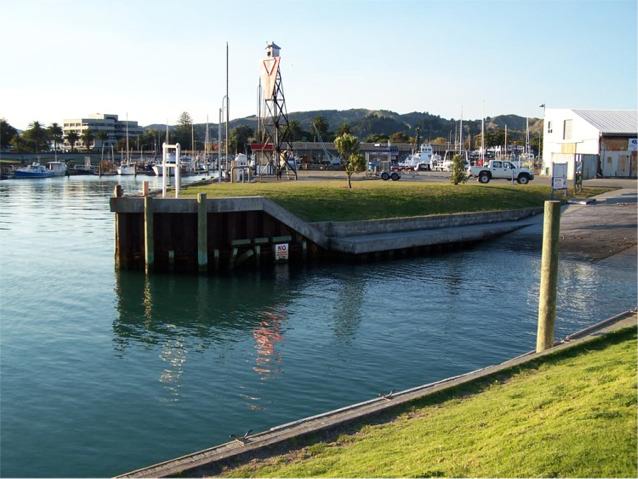 Main boat ramp for small commercial and pleasure craft in Gisborne