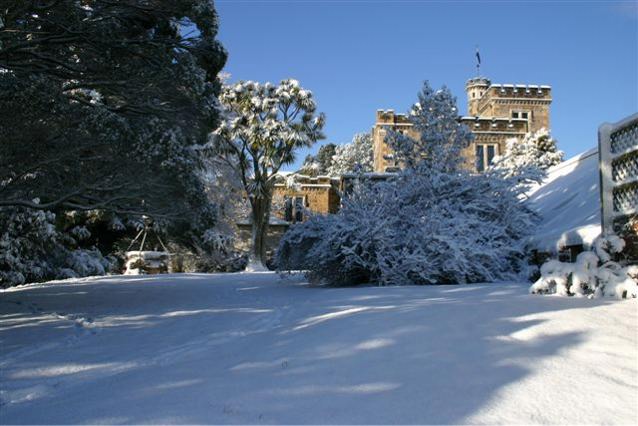 Larnach Castle New Zealand in winter