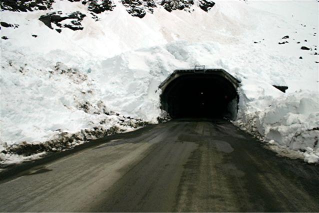 A road tunnel in Milford Sound New Zealand