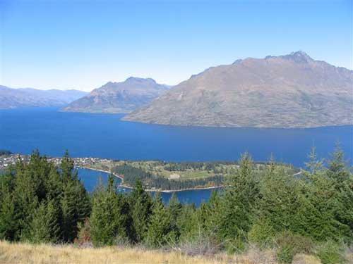 Cecil Peak from Queenstown Hill, Queenstown, New Zealand