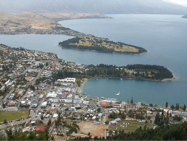 Queenstown New Zealand from the Skyline Gondola
