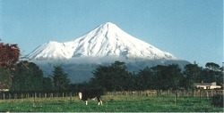 Mount Egmont / Taranaki from Stratford New Zealand