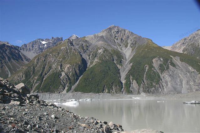 Rocky Barren Landscape at the Tasman Glacier, New Zealand