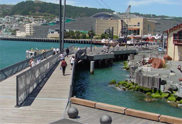 Foot Bridge by Te Papa Museum, Wellington New Zealand